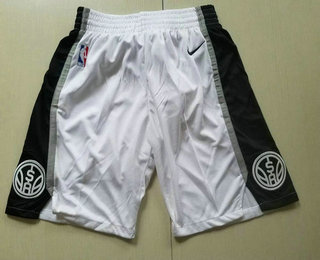  San Antonio Spurs White Swingman Shorts