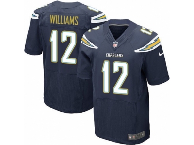  San Diego Chargers 12 Mike Williams Elite Navy Blue Team Color NFL Jersey