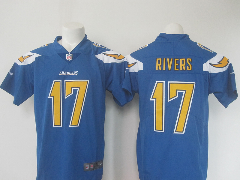  San Diego Chargers 17 Philip Rivers  Royal Color Rush Limited Jersey