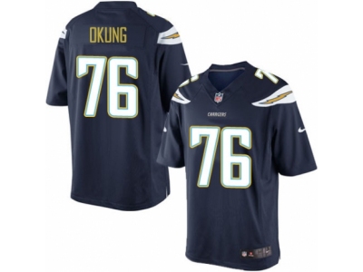  San Diego Chargers 76 Russell Okung Limited Navy Blue Team Color NFL Jersey