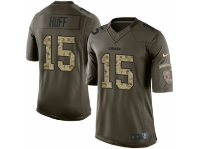  San Francisco 49ers 15 Josh Huff Limited Green Salute to Service NFL Jersey