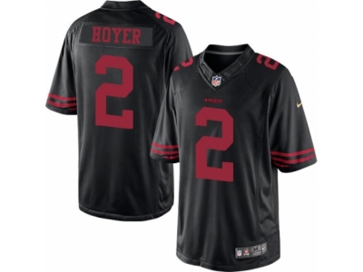  San Francisco 49ers 2 Brian Hoyer Limited Black NFL Jersey