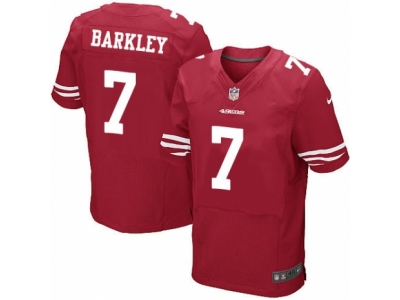  San Francisco 49ers 7 Matt Barkley Elite Red Team Color NFL Jersey