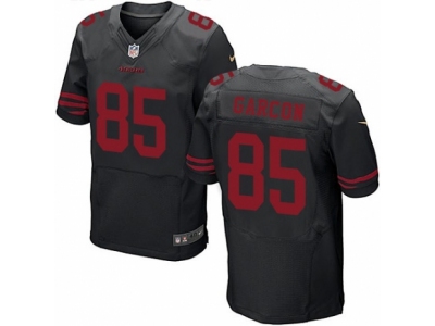  San Francisco 49ers 85 Pierre Garcon Elite Black NFL Jersey