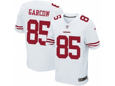  San Francisco 49ers 85 Pierre Garcon Elite White NFL Jersey