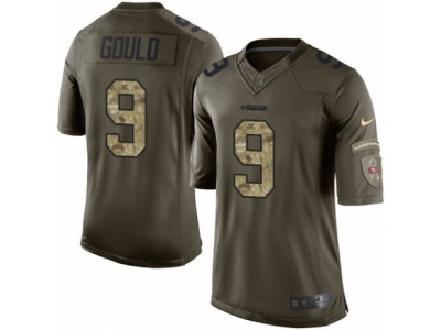  San Francisco 49ers 9 Robbie Gould Limited Green Salute to Service NFL Jersey