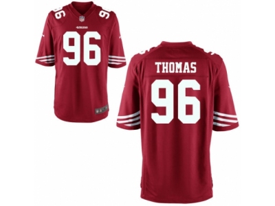  San Francisco 49ers 96 Solomon Thomas Game Red Team Color NFL Jersey