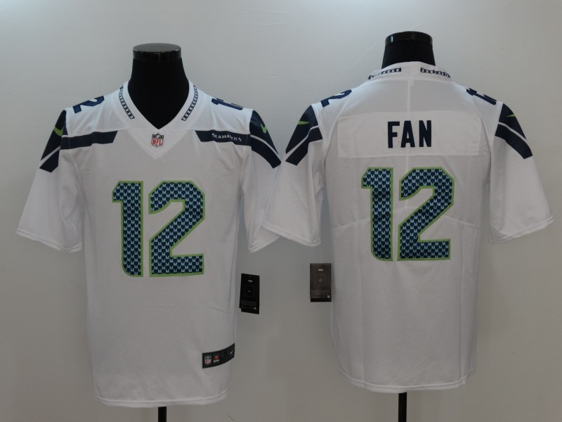  Seahawks 12 Fan White Vapor Untouchable Player Limited Jersey