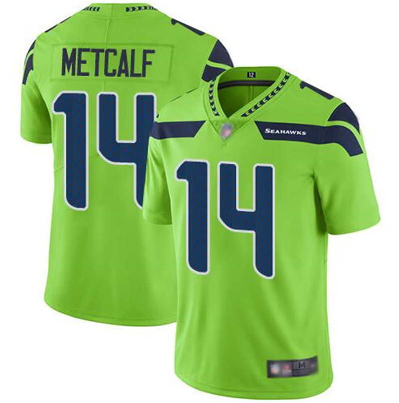 Nike Seahawks 14 DK Metcalf Green Nike Vapor Untouchable Limited Jersey
