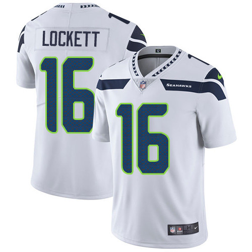  Seahawks 16 Tyler Lockett White Vapor Untouchable Player Limited Jersey