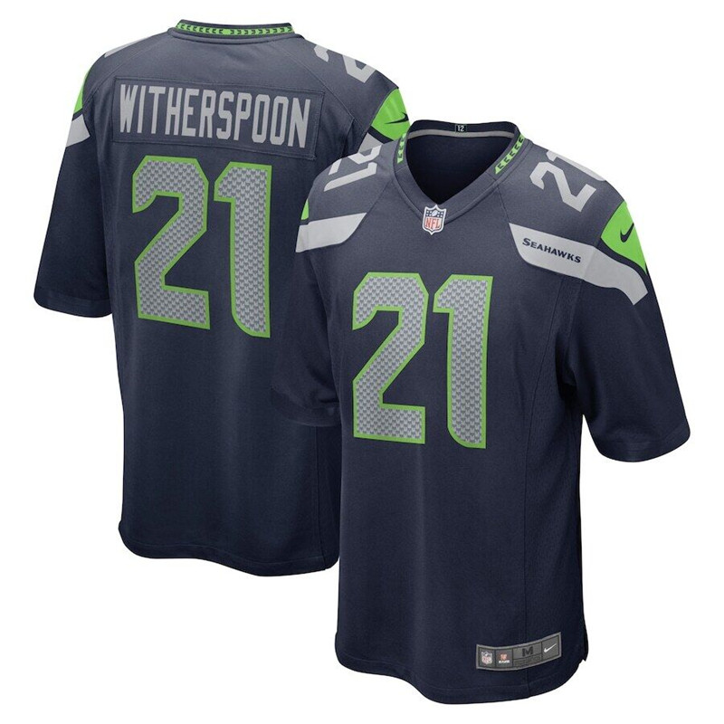 Nike Seahawks 21 Devon Witherspoon Navy 2023 NFL Draft Vapor Limited Jersey