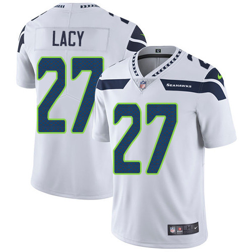  Seahawks 27 Eddie Lacy White Vapor Untouchable Player Limited Jersey