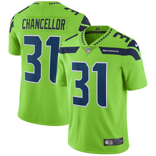  Seahawks 31 Kam Chancellor Green Vapor Untouchable Player Limited Jersey