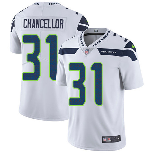  Seahawks 31 Kam Chancellor White Vapor Untouchable Player Limited Jersey