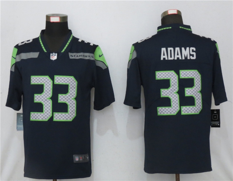 Nike Seahawks 33 Jamal Adams Navy Vapor Untouchable Limited Jersey