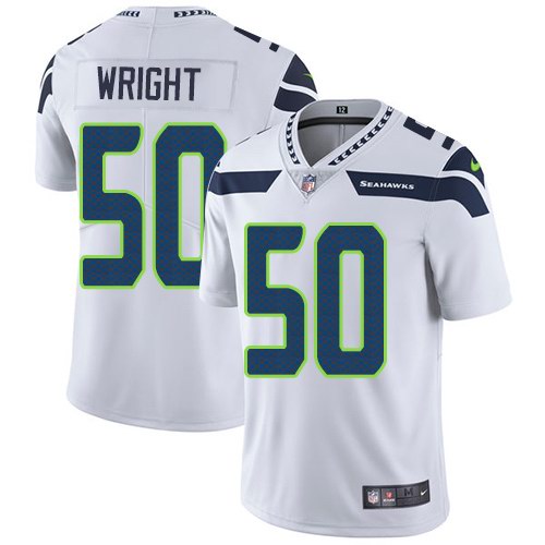  Seahawks 50 K.J. Wright White Vapor Untouchable Limited Jersey