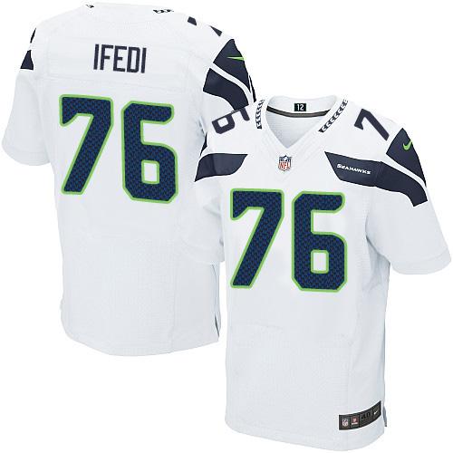  Seahawks 76 Germain Ifedi White Men Stitched NFL Elite Jersey