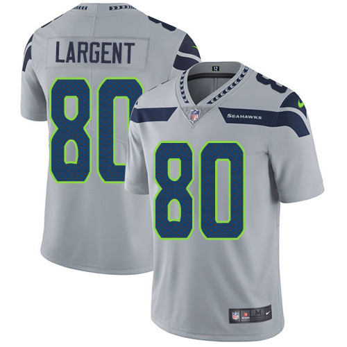  Seahawks 80 Steve Largent Gray Vapor Untouchable Player Limited Jersey