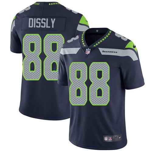 Seahawks 88 Will Dissly Navy Vapor Untouchable Limited Jersey