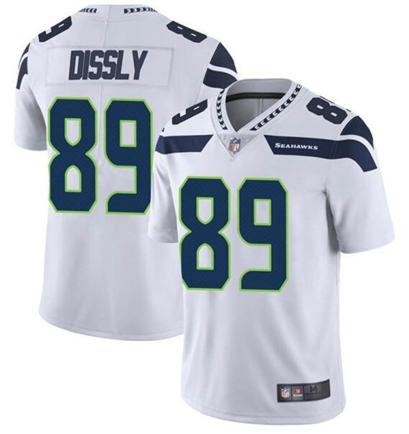 Nike Seahawks 89 Will Dissly White Vapor Untouchable Limited Jersey