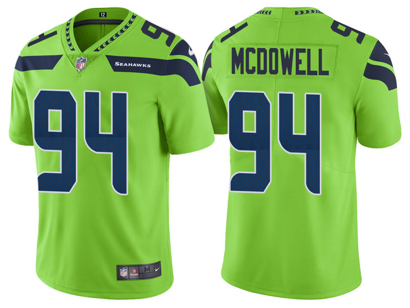  Seahawks 94 Malik McDowell Green Vapor Untouchable Limited Jersey
