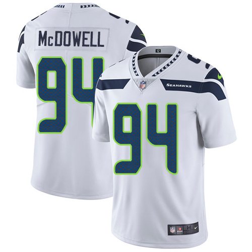  Seahawks 94 Malik McDowell White Vapor Untouchable Limited Jersey