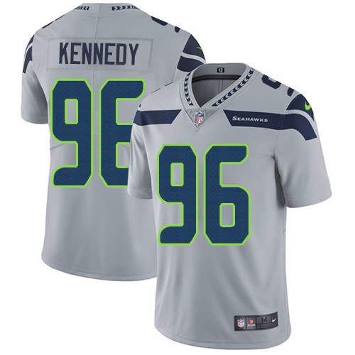  Seahawks 96 Cortez Kennedy Grey Vapor Untouchable Limited Jersey