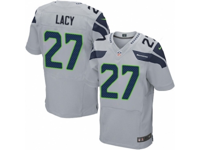  Seattle Seahawks 27 Eddie Lacy Elite Grey Alternate NFL Jersey
