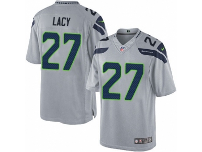  Seattle Seahawks 27 Eddie Lacy Limited Grey Alternate NFL Jersey