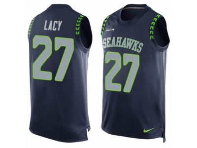  Seattle Seahawks 27 Eddie Lacy Limited Steel Blue Player Name Number Tank Top NFL Jersey