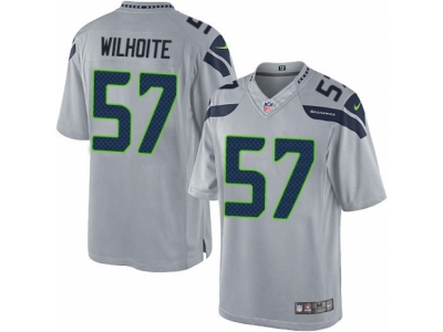  Seattle Seahawks 57 Michael Wilhoite Limited Grey Alternate NFL Jersey