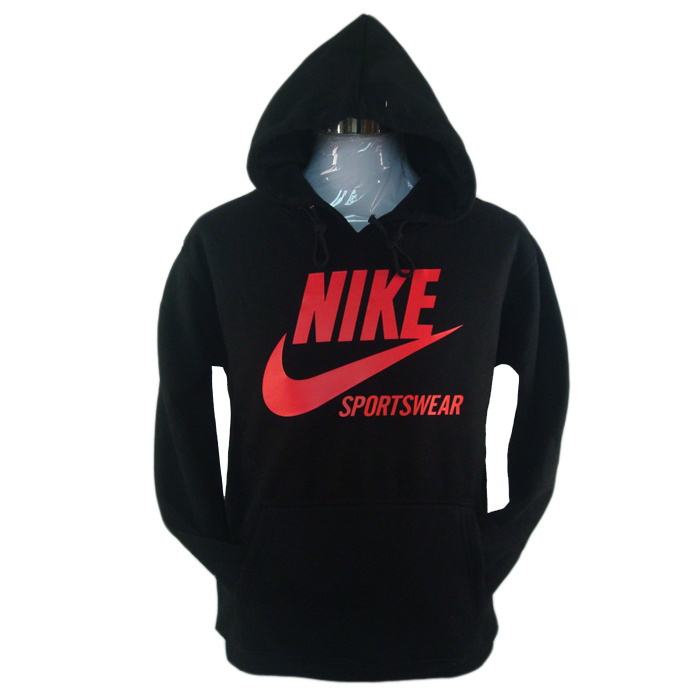  Sportswear Flocking Black Hoody