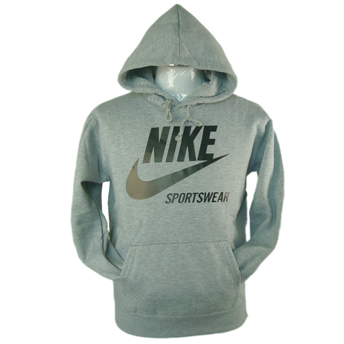  Sportswear Flocking Gray Hoody