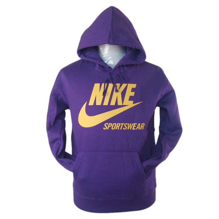  Sportswear Flocking Purple Hoody