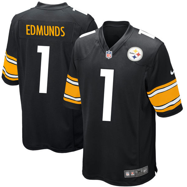  Steelers 1 Terrell Edmunds Black 2018 NFL Draft Pick Elite Jersey