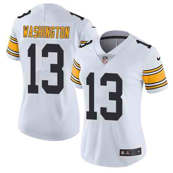  Steelers 13 James Washington White Women Vapor Untouchable Limited Jersey