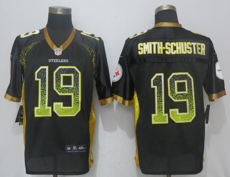  Steelers 19 JuJu Smith Schuster Black Drift Fashion Elite Jersey