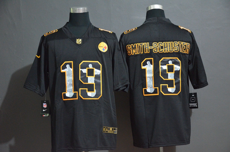 Youth Pittsburgh Steelers JuJu Smith-Schuster Nike Black NFL Game Jersey