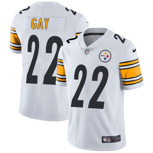  Steelers 22 William Gay White Vapor Untouchable Player Limited Jersey