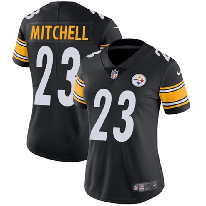  Steelers 23 Mike Mitchell Black Women Vapor Untouchable Limited Jersey