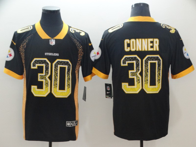  Steelers 30 James Conner Black Drift Fashion Limited Jersey