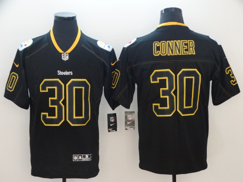  Steelers 30 James Conner Black Shadow Legend Limited Jersey