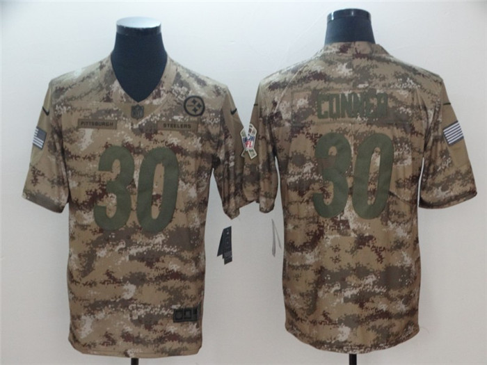  Steelers 30 James Conner Camo Salute To Service Limited Jersey