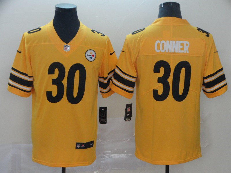 Nike Steelers 30 James Conner Gold Inverted Legend Limited Jersey