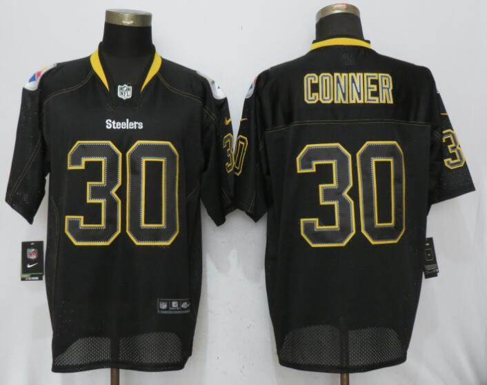  Steelers 30 James Conner Lights Out Black Elite Jersey