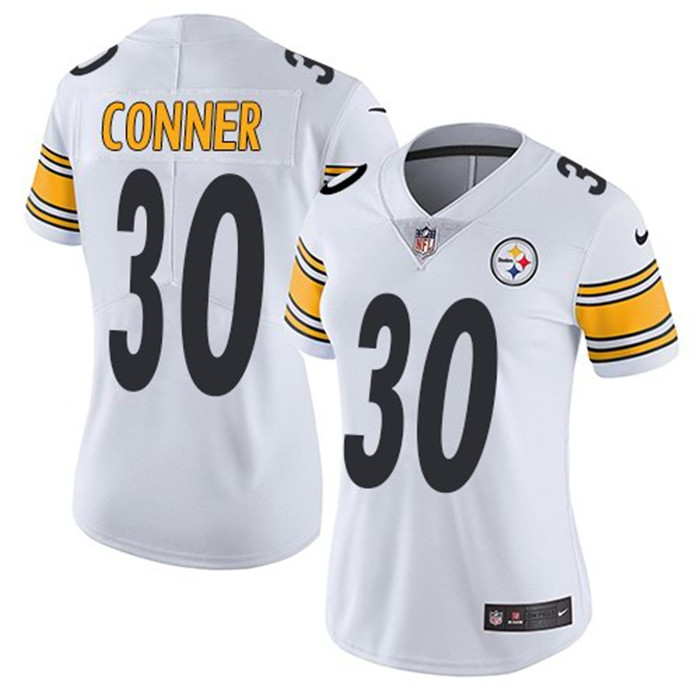  Steelers 30 James Conner White Women Vapor Untouchable Limited Jersey