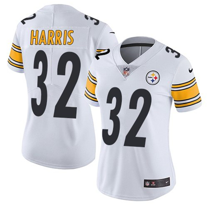  Steelers 32 Franco Harris White Women Vapor Untouchable Limited Jersey
