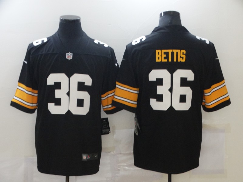 Nike Steelers 36 Jerome Bettis Black Vapor Untouchable Limited Jersey