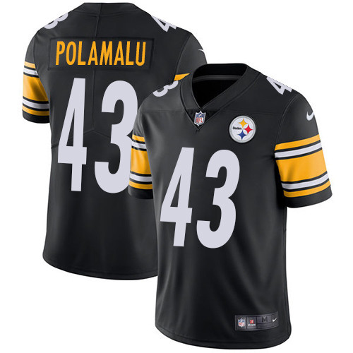  Steelers 43 Troy Polamalu Black Vapor Untouchable Player Limited Jersey