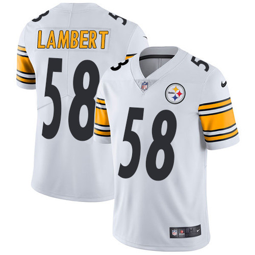  Steelers 58 Jack Lambert White Vapor Untouchable Player Limited Jersey